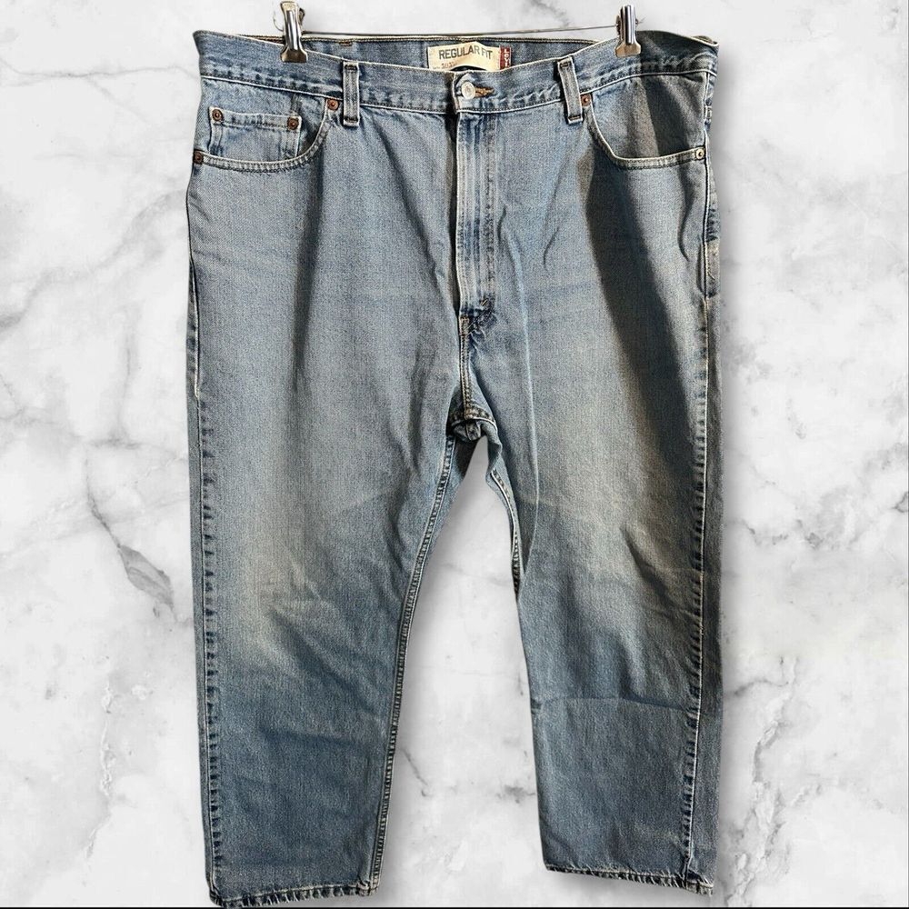 Levi's 505 Jeans 42x30 True To Size Men's Straight Fit Blue‎ Jeans